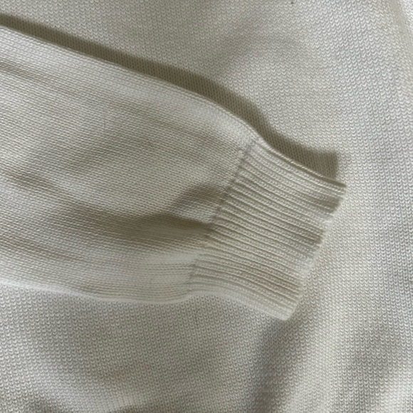 Lilly Pulitzer White/Cream Knit Sweater with Gold Buttons - Picture 5 of 6